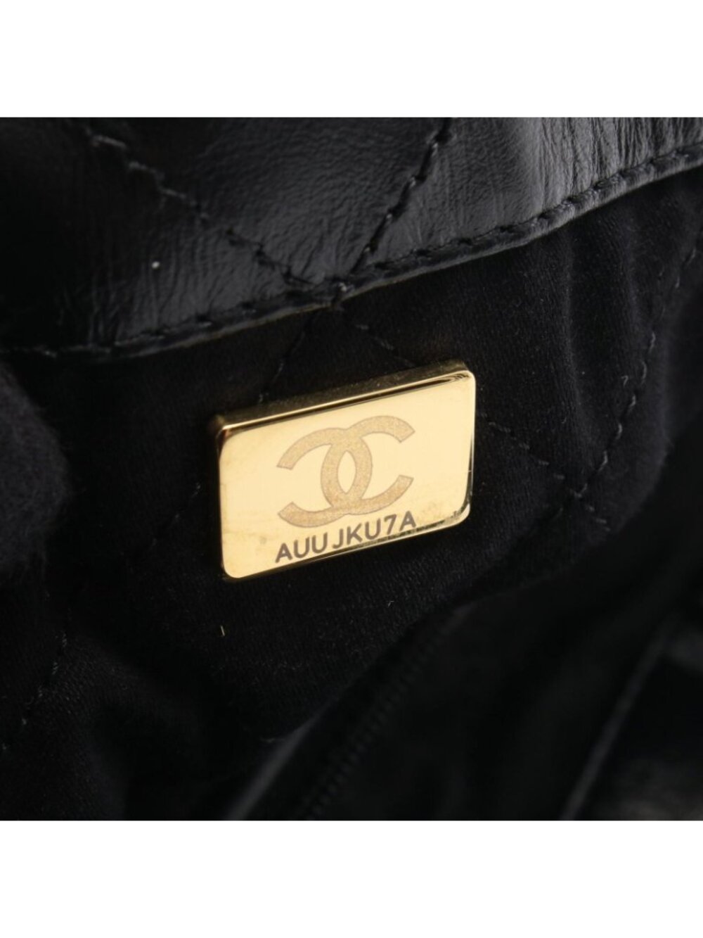 Chanel Backpack 22 Large Black Leather 22 Quilted Chain - Picture 5 of 6